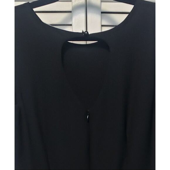 Sarar Sleeveless Peplum Dress Women's Size 38 (8 US) Black Knee Length - Picture 5 of 9
